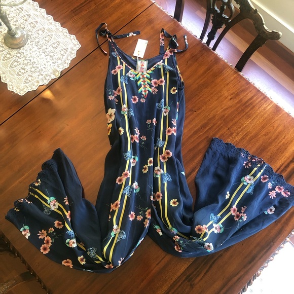 Johnny Was Pants - Johnny Was Zaiko floral print jumpsuit